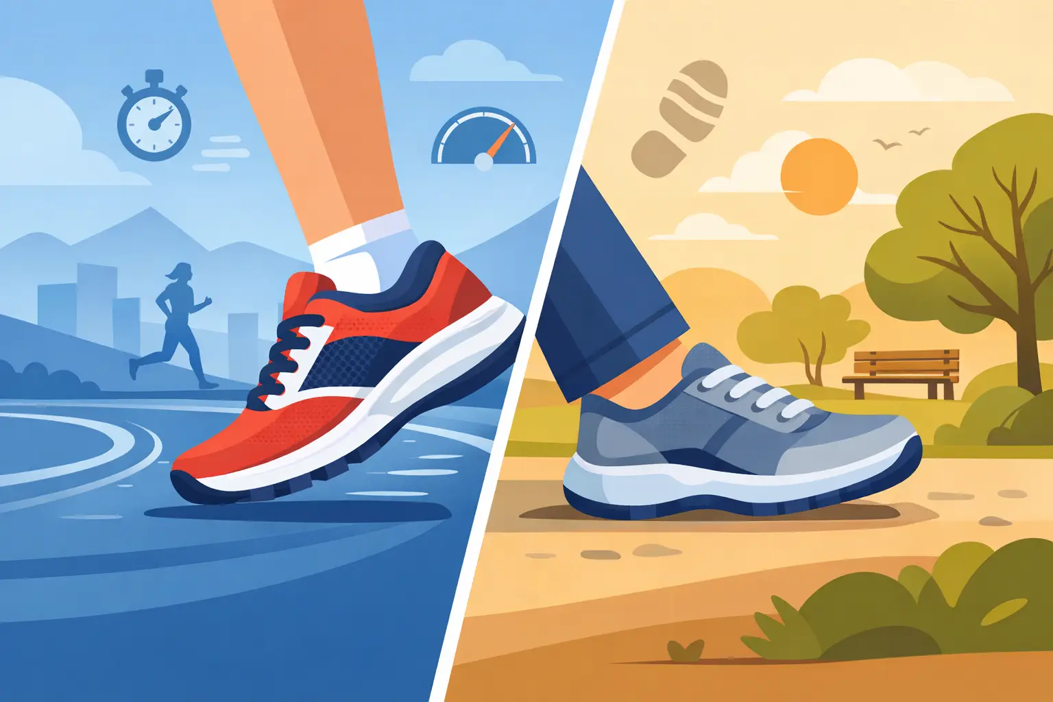 Running Shoes vs Walking Shoes Explained